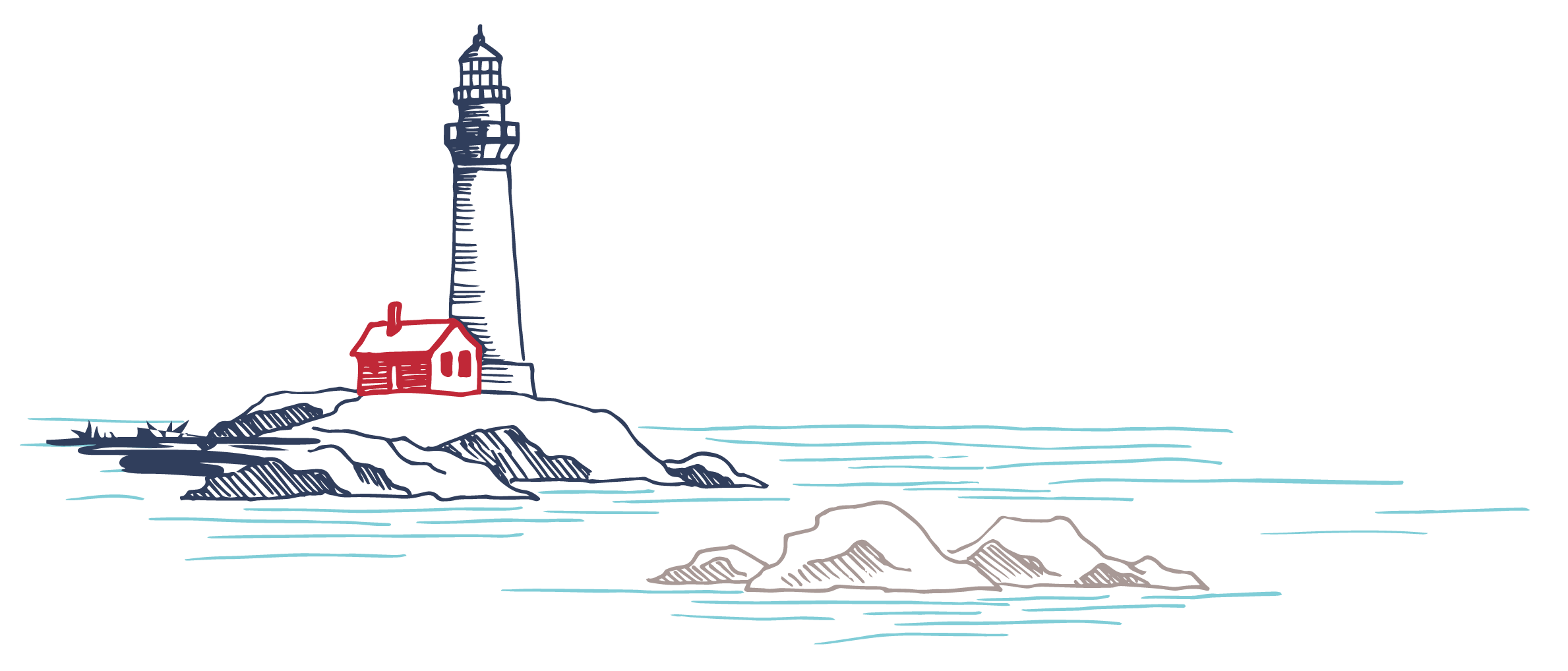 Lighthouse by water